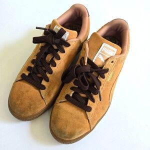 Puma tan brown suede sneakers sz 7
